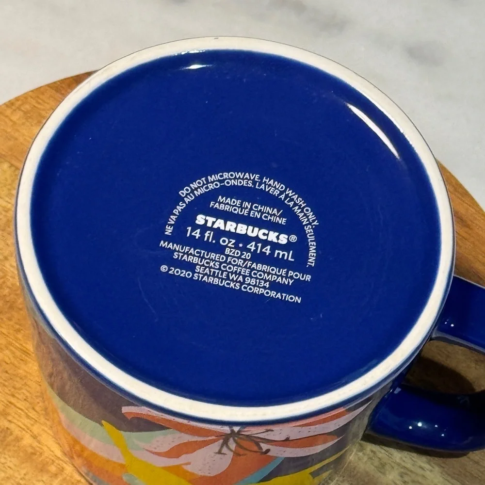 Starbucks 2021 Spring Easter Blue Bunny Ceramic Coffee Mug 14oz